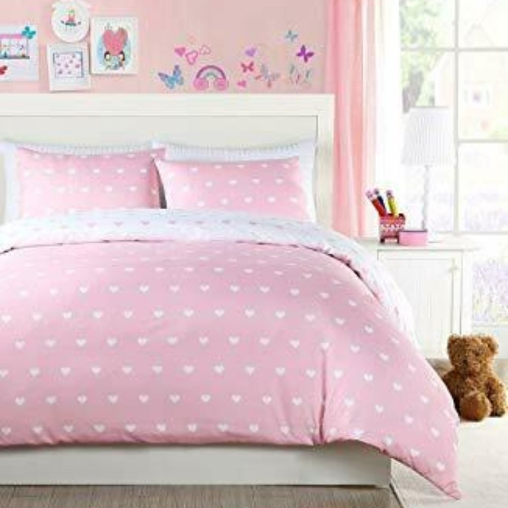 Lala + Bash 'Kelly' Heart Print Comforter Set Full
